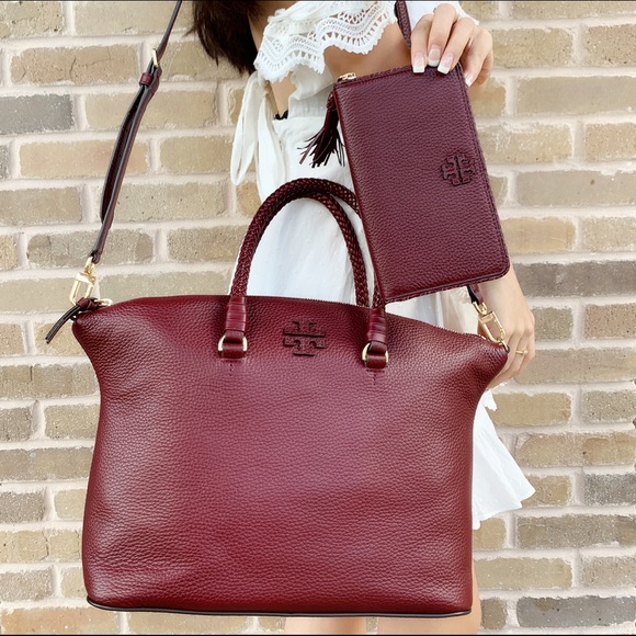 Tory Burch slouch satchel wallet SET - Picture 3 of 8